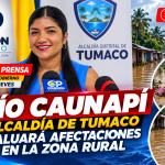 Rueda de prensa por inundaciones en Tumaco